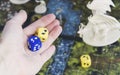 Playing Descent board game, role playing game, dungeons and dragons, dnd Royalty Free Stock Photo
